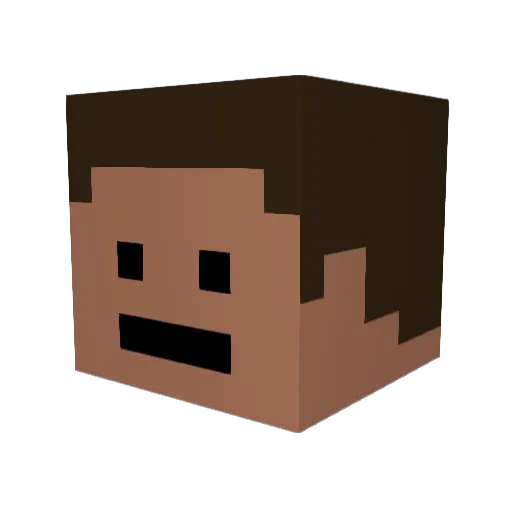 Shriy161616 Minecraft avatar head, 3D render