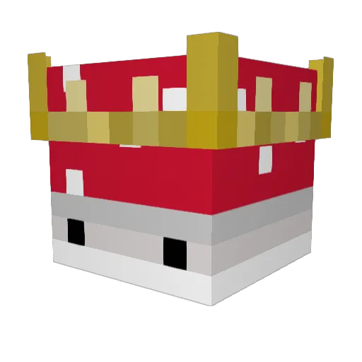 ShroomFumes Minecraft avatar head, 3D render