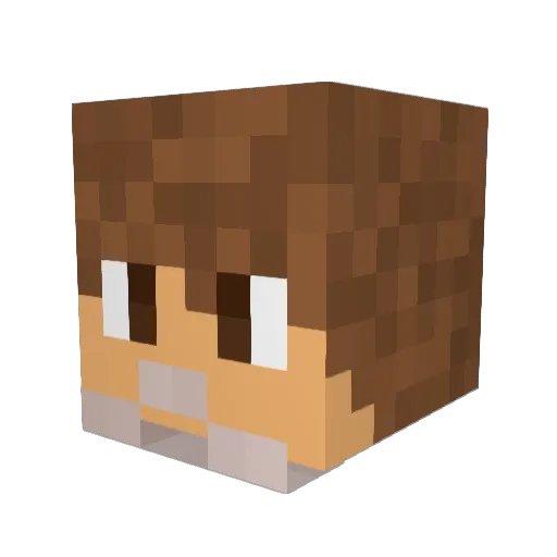 ShroomGod69 Minecraft avatar head, 3D render