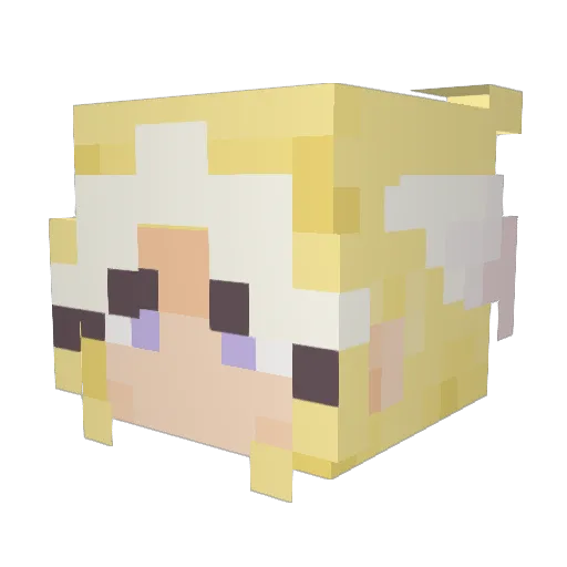 ShroomInhaler Minecraft avatar head, 3D render