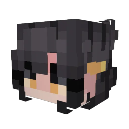 ShroomLily479 Minecraft avatar head, 3D render