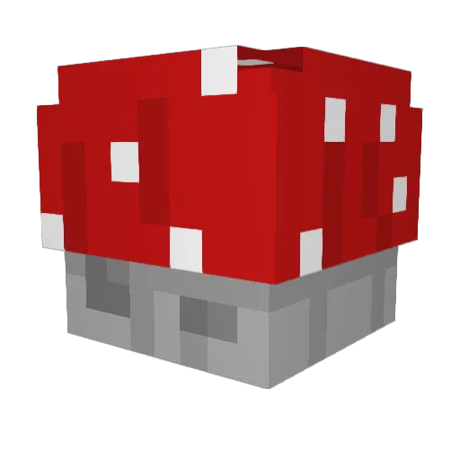 ShroomZilla Minecraft avatar head, 3D render