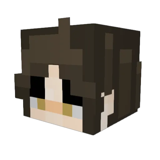 Shroom_Wojak Minecraft avatar head, 3D render