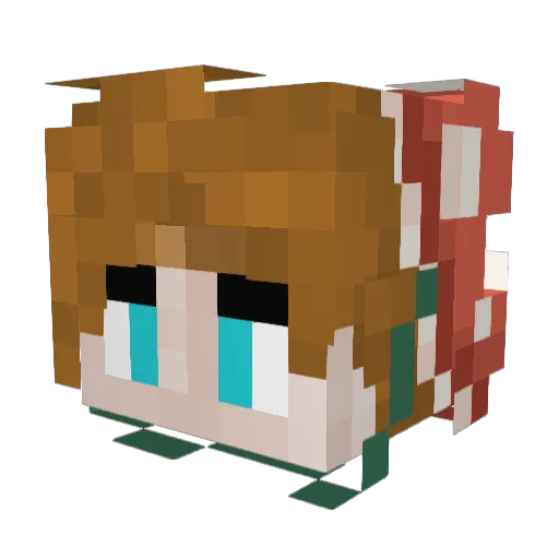 Shroom_ster Minecraft avatar head, 3D render