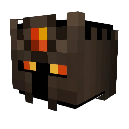 Shroomantics Minecraft avatar head, 3D render