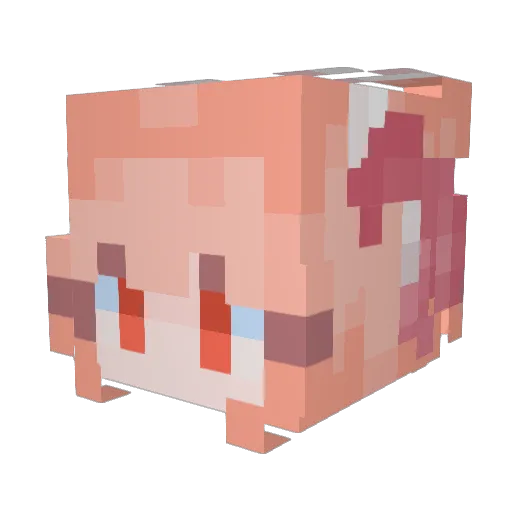 Shroomclaw05 Minecraft avatar head, 3D render