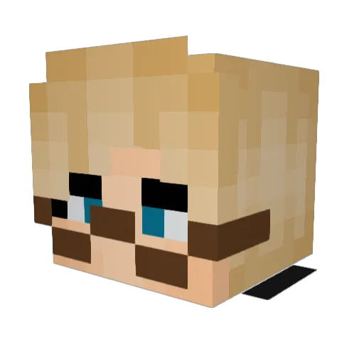 Shroomie_MC Minecraft avatar head, 3D render