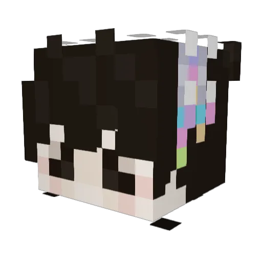 ShroomyDragon Minecraft avatar head, 3D render