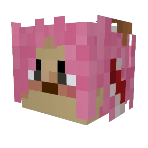 ShroomyFaun Minecraft avatar head, 3D render
