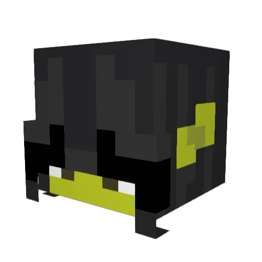 Shroud19 Minecraft avatar head, 3D render