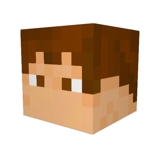 ShrpSight Minecraft avatar head, 3D render