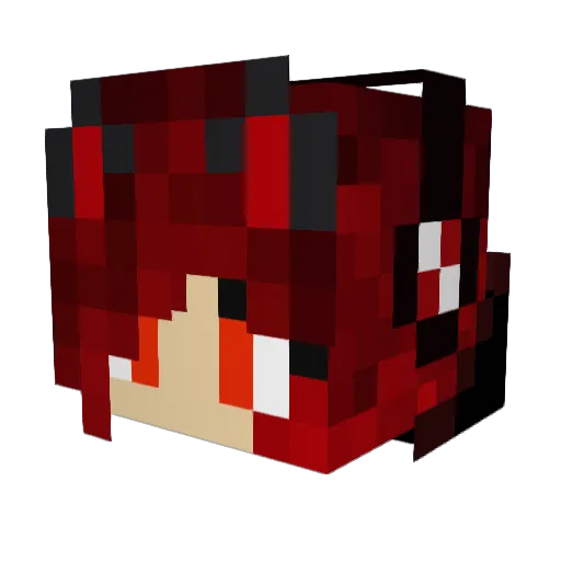 Shrub2002 Minecraft avatar head, 3D render