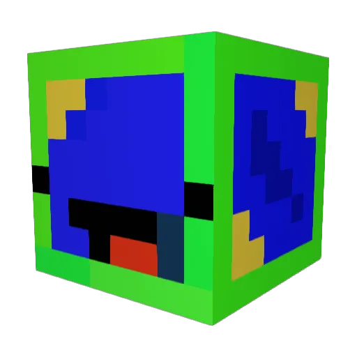 ShrubbyRex0 Minecraft avatar head, 3D render