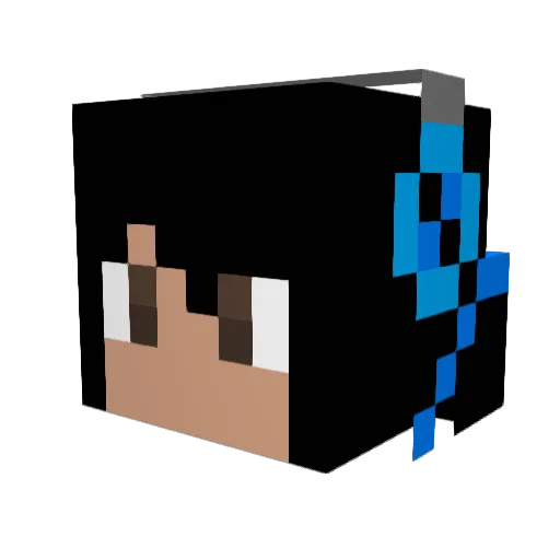 Shrug111 Minecraft avatar head, 3D render
