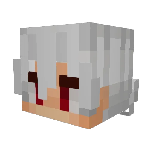 Shrumble Minecraft avatar head, 3D render