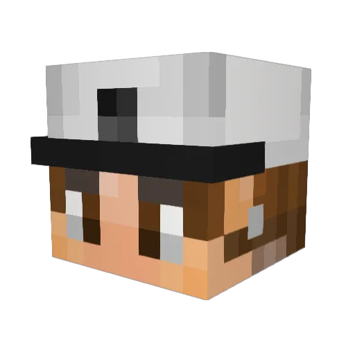 ShrunkChimera88 Minecraft avatar head, 3D render