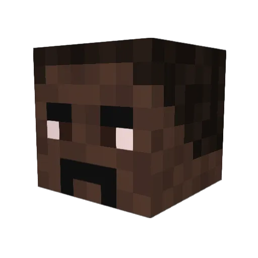 Shruzy Minecraft avatar head, 3D render