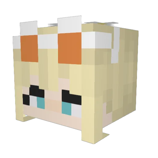 Sht0nk Minecraft avatar head, 3D render