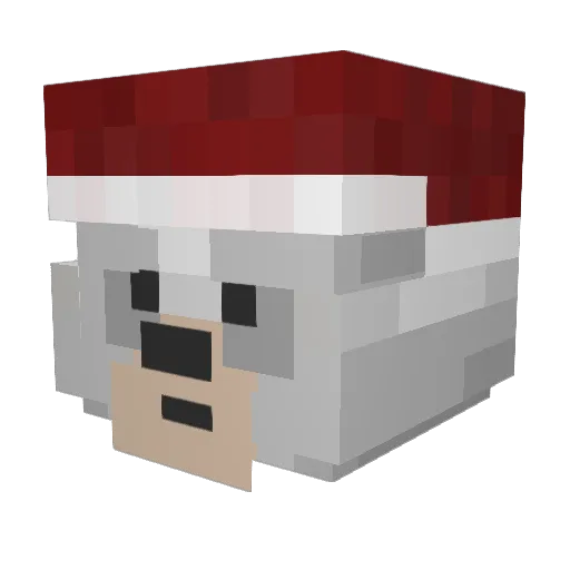 ShuJ0 Minecraft avatar head, 3D render