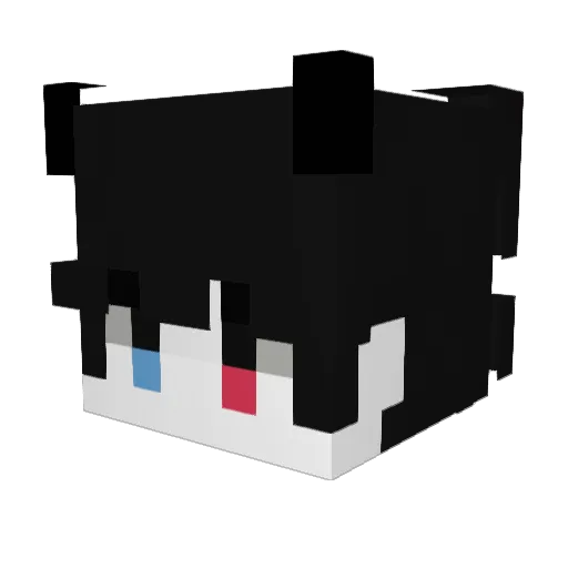 Shu_Bao_CY Minecraft avatar head, 3D render