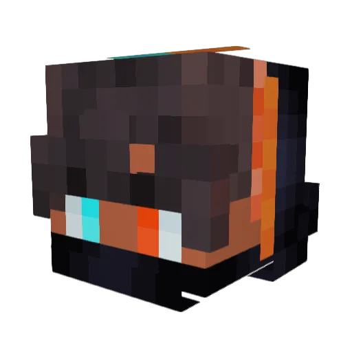 Shu_Zetsu Minecraft avatar head, 3D render