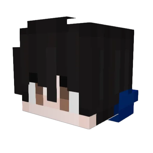 ShuaWolfy Minecraft avatar head, 3D render