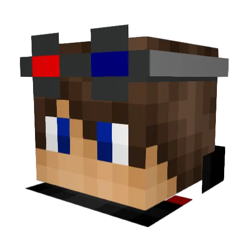 Shua_25 Minecraft avatar head, 3D render