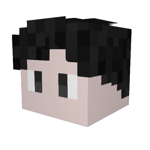 ShubhGG Minecraft avatar head, 3D render