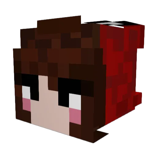Shubh_s_Hub Minecraft avatar head, 3D render