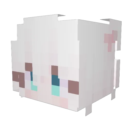 Shucream_ Minecraft avatar head, 3D render