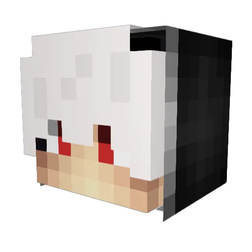 Shudlltz Minecraft avatar head, 3D render