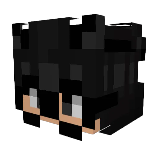 Shufledd Minecraft avatar head, 3D render