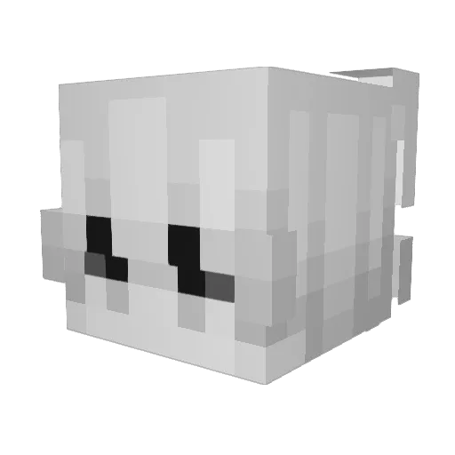 ShugarBabY Minecraft avatar head, 3D render