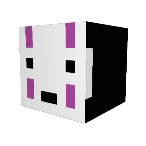 Shuguboom Minecraft avatar head, 3D render