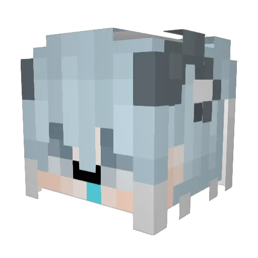 ShuiYa_SuS Minecraft avatar head, 3D render