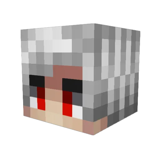 Shuil_ Minecraft avatar head, 3D render