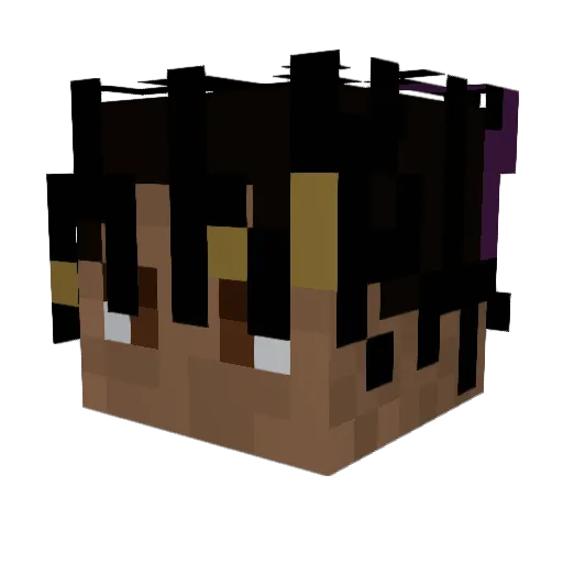 Shukabiat_ Minecraft avatar head, 3D render