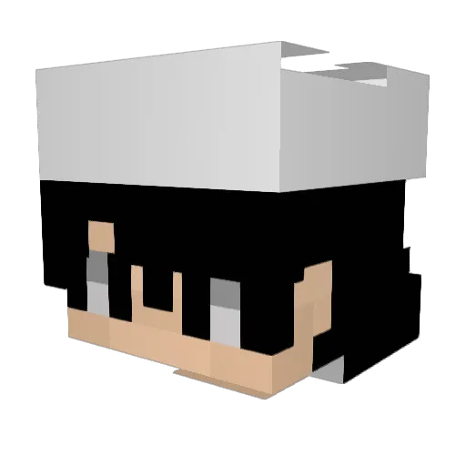 Shukajo Minecraft avatar head, 3D render