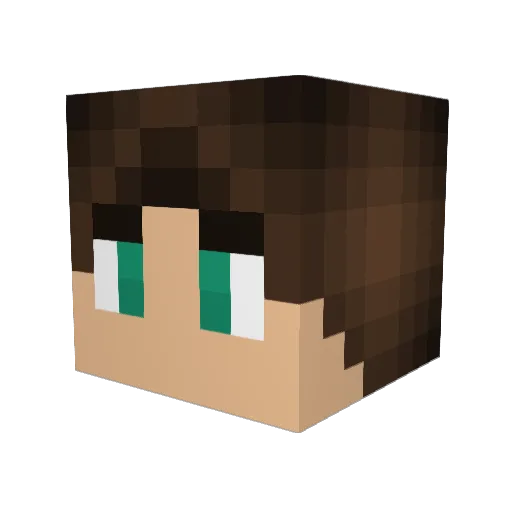 Shuket1 Minecraft avatar head, 3D render