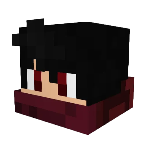 Shukun99 Minecraft avatar head, 3D render