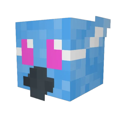 ShulkMain Minecraft avatar head, 3D render