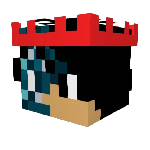 Shulk_Ender Minecraft avatar head, 3D render