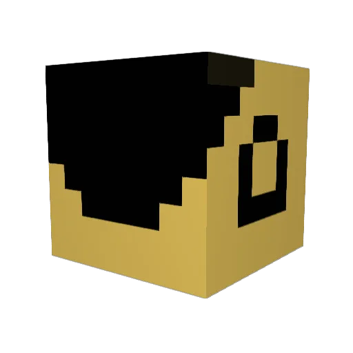 Shumax Minecraft avatar head, 3D render