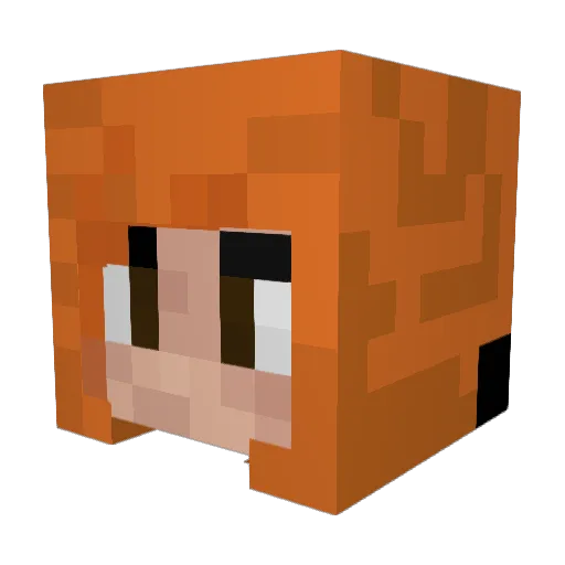 ShunCave Minecraft avatar head, 3D render