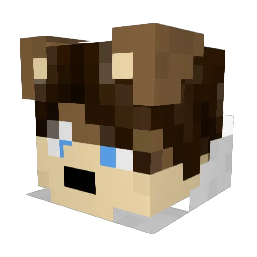ShunKodori Minecraft avatar head, 3D render