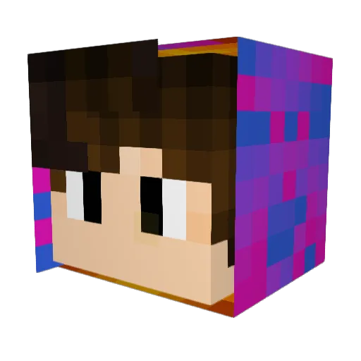 ShunODM09 Minecraft avatar head, 3D render
