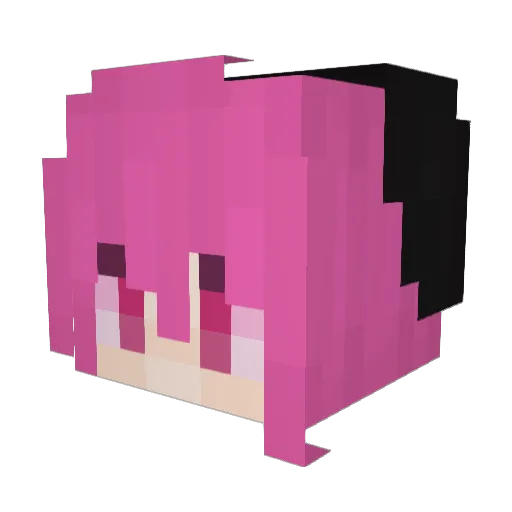 Shun_Hideki Minecraft avatar head, 3D render