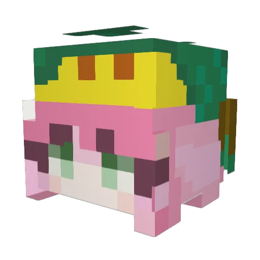 Shun_szk Minecraft avatar head, 3D render