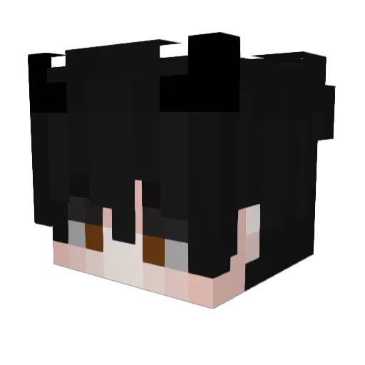 Shunderee Minecraft avatar head, 3D render