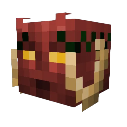 Shungandx Minecraft avatar head, 3D render